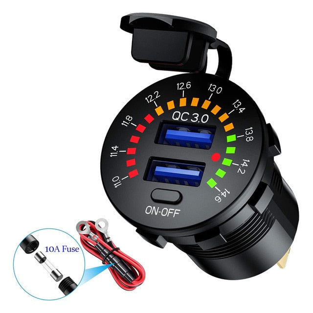 Led Display Fast Car Dual USB Charger - Image 5